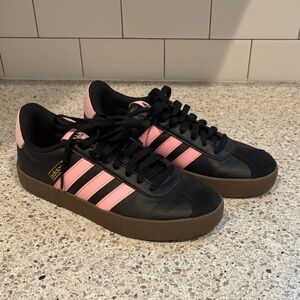 Adidas Black and Pink Casual Shoes